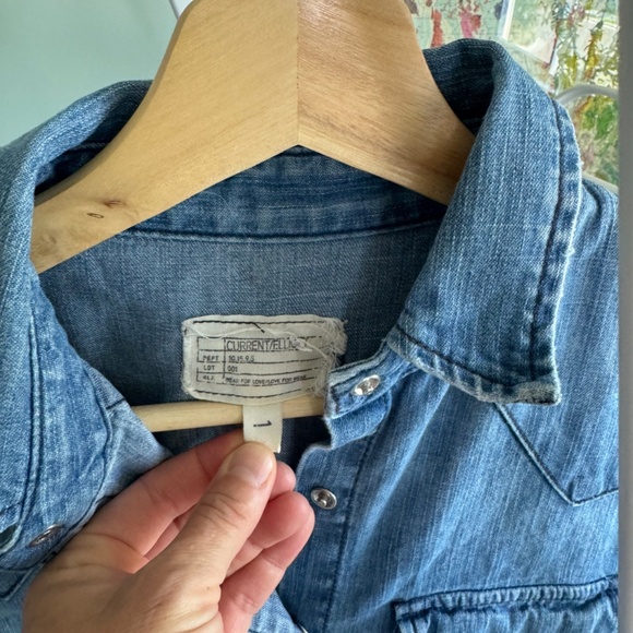 Hatch Collection Denim Maternity Shirt - Picture 2 of 5